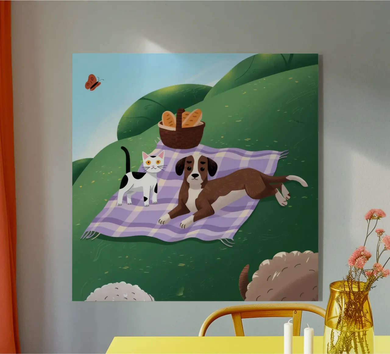 L'allegria dei compagni di picnic plexiglass da Timeless Huse