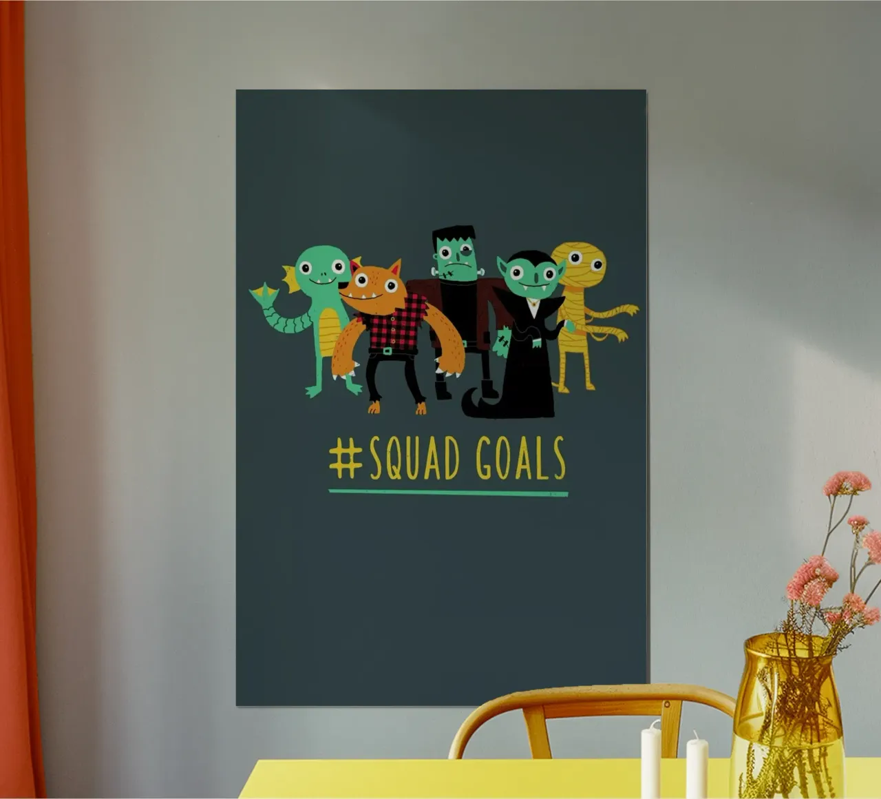 Squad Goals poster con telaio in plastica da DinoMike