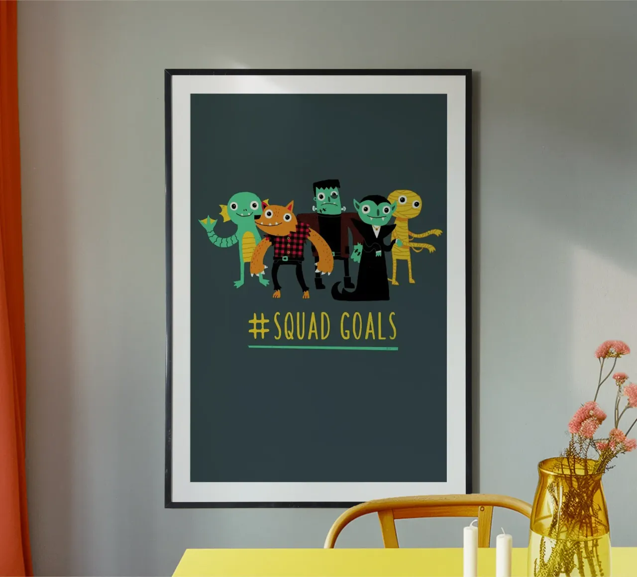 Squad Goals poster con telaio in plastica da DinoMike