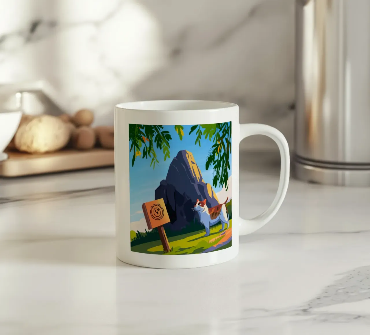 Ricerca di esploratori di montagna tazza in ceramica da Timeless Huse