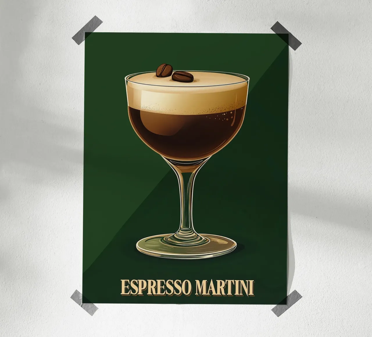 Cocktail Espresso Martini carta hahnemühle da Spice & Style