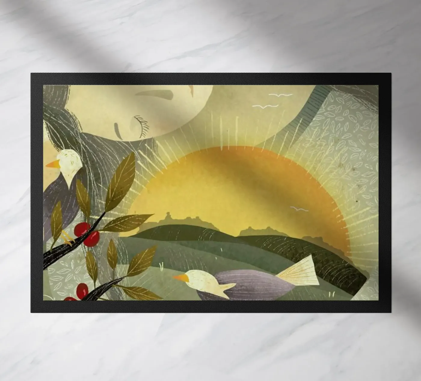 Birds deurmat van Amalia Restrepo