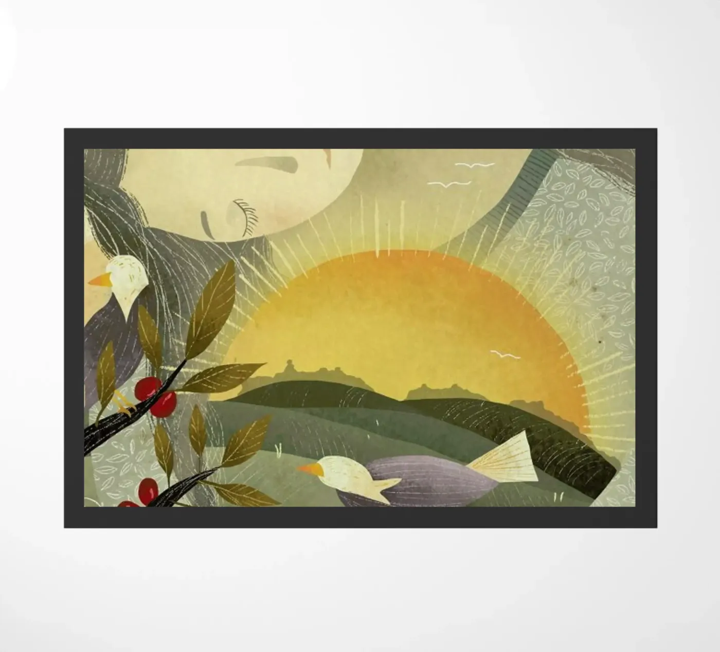 Birds deurmat van Amalia Restrepo