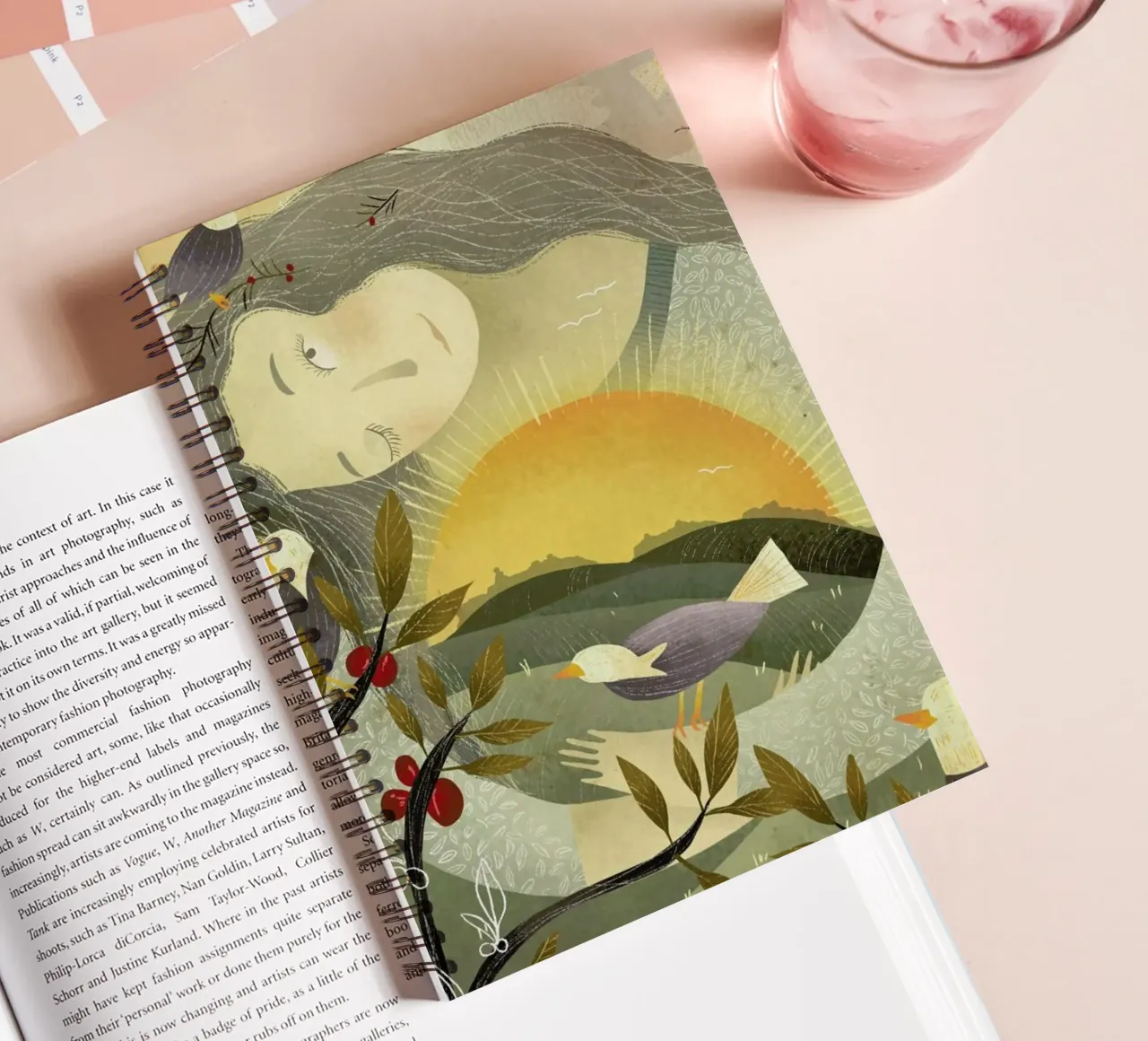 Birds spiral notebook by Amalia Restrepo