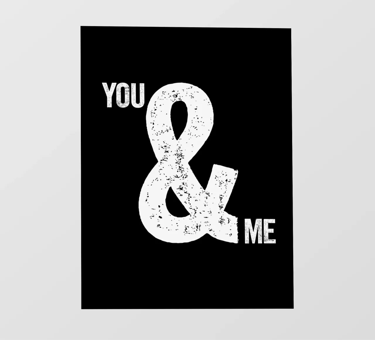 Design tipografico You and Me Ampersand pellicola backlit da THE MOTIVATED TYPE