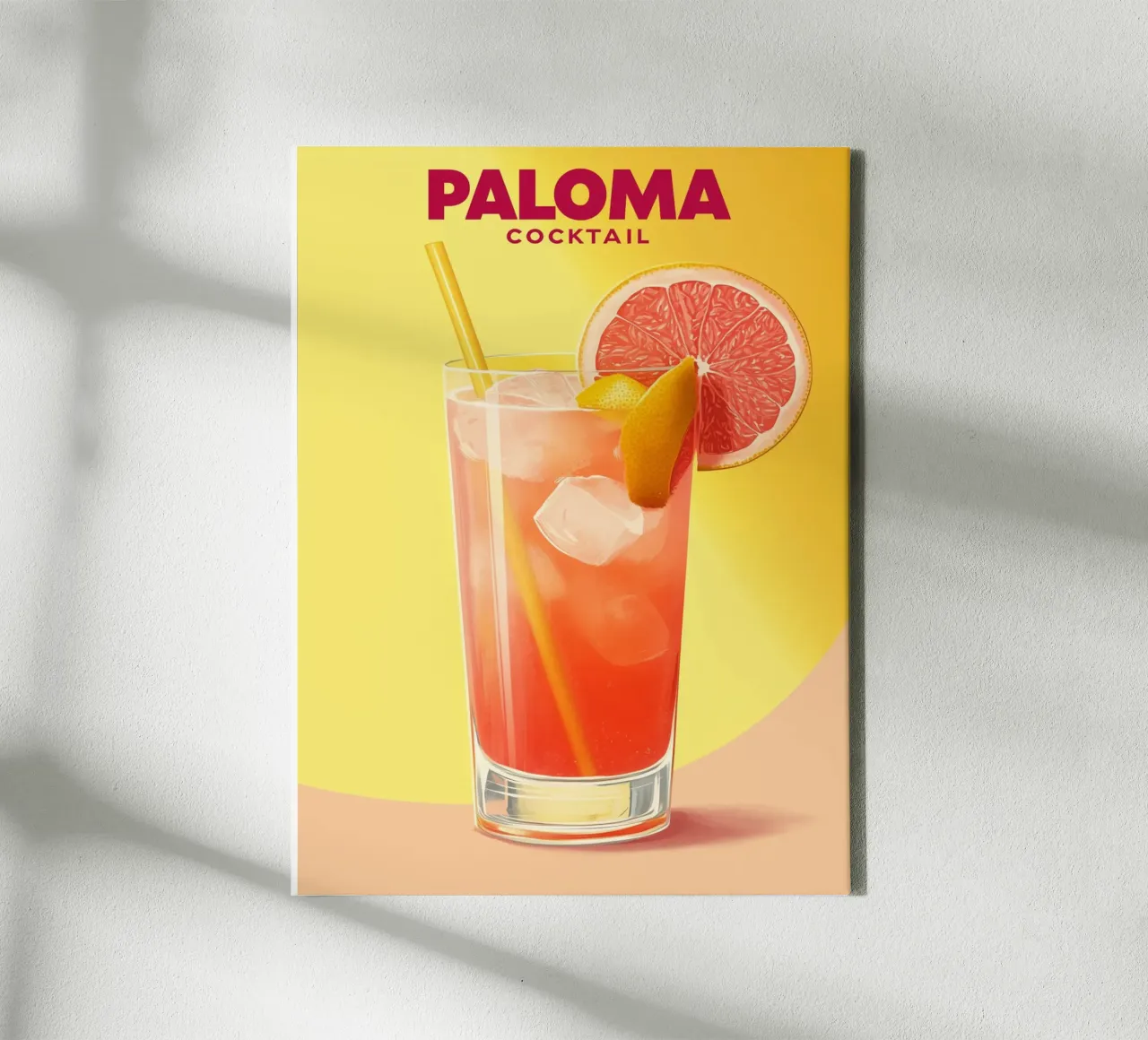 Cocktail Paloma tela con Cornice a cassetta da Spice & Style