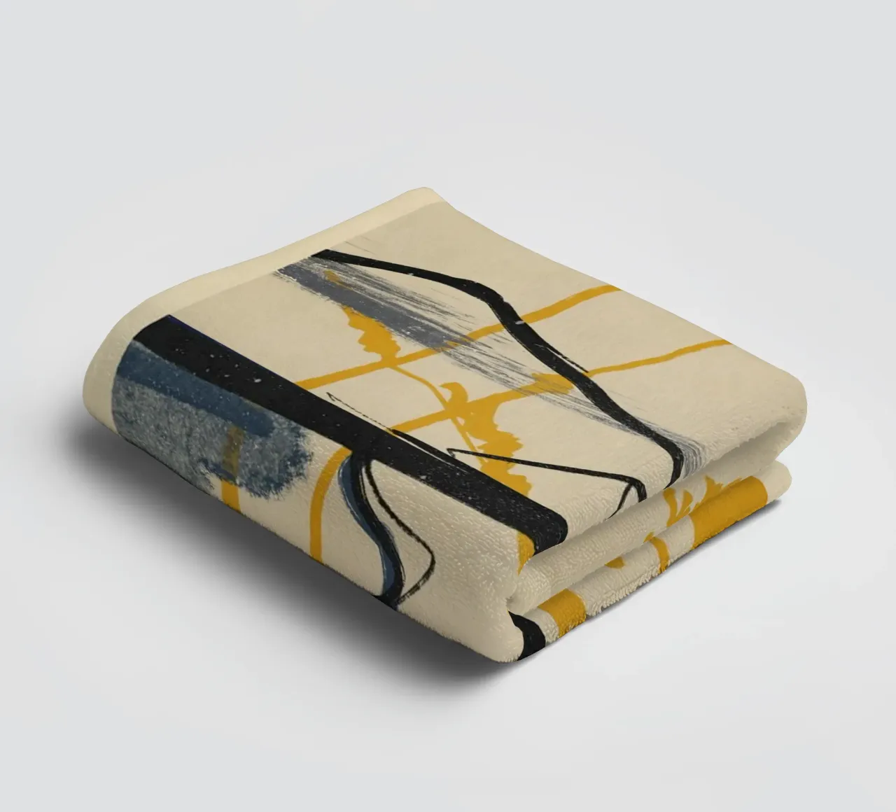 Landschapsschets 4 badhanddoek van LeaDArt