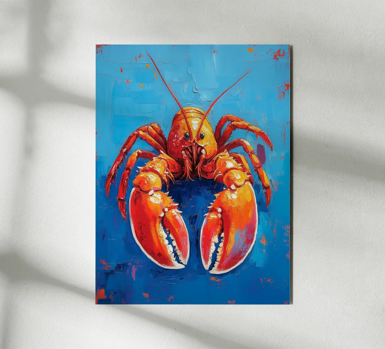 Homard colorato alluminio dibond da Spice & Style