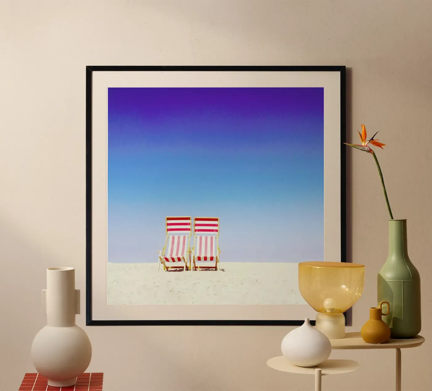 Beach Chairs poster da Sattrup & Høst