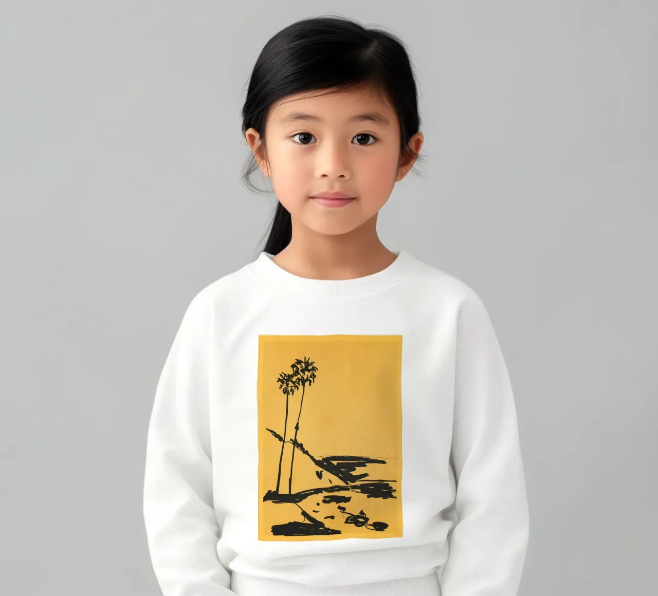 Landschaftsskizze Kunst 5 Kinder Sweatshirt von LeaDArt