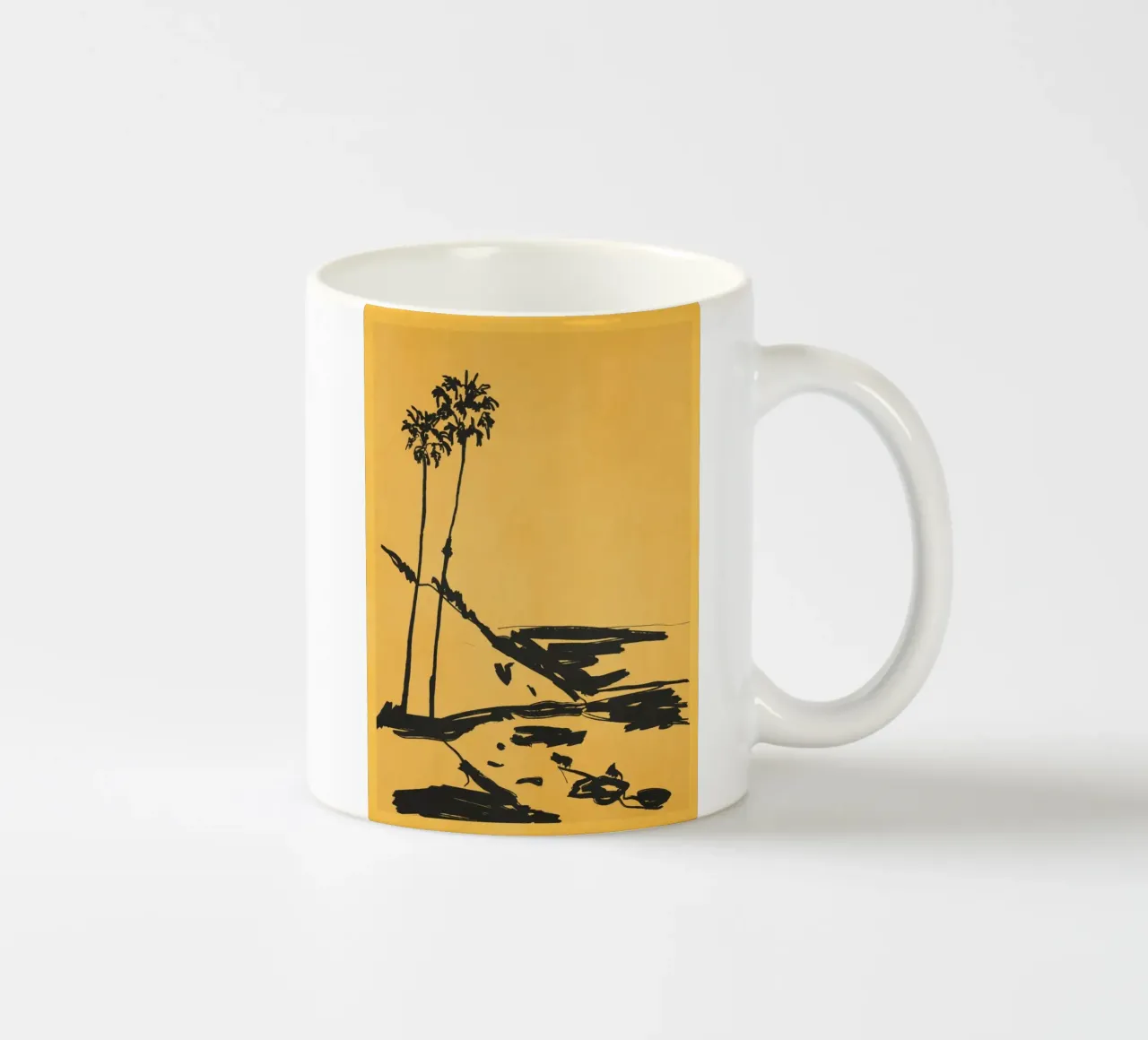 Landschapsschets 5 keramische mok van LeaDArt