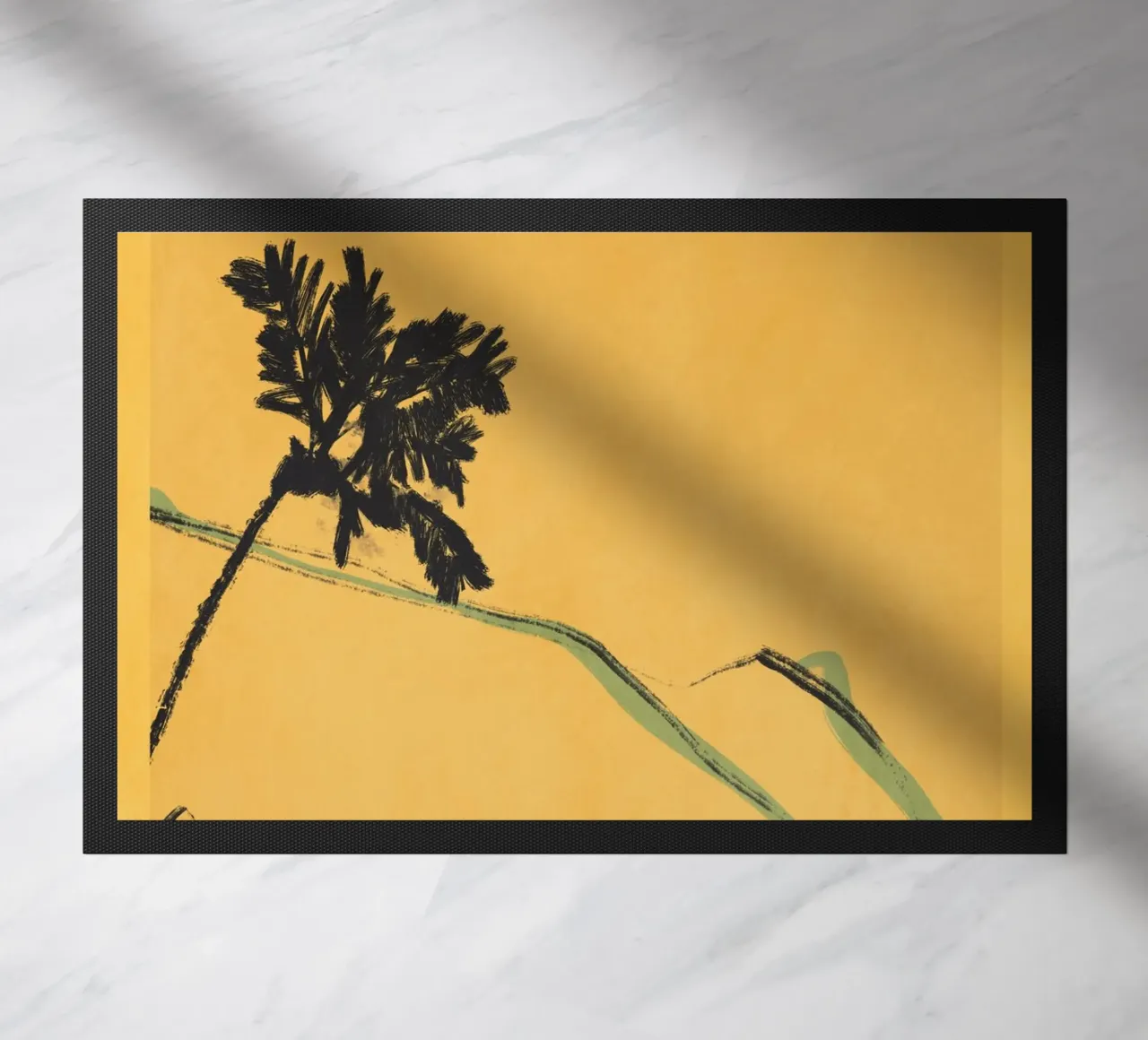 Landscape sketch art 6 doormat by LeaDArt