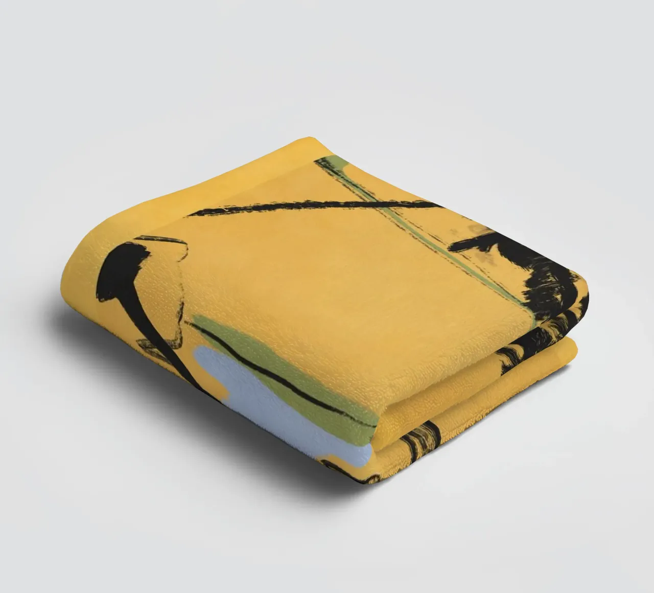 Landschapsschets 6 badhanddoek van LeaDArt