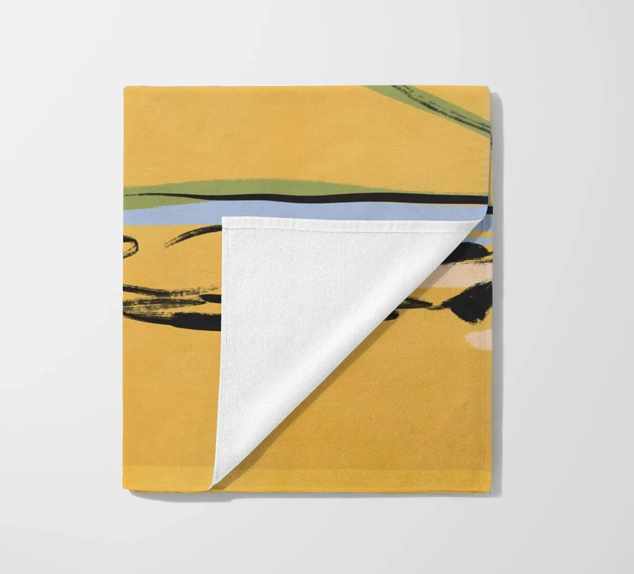 Landscape sketch art 6 beach towel by LeaDArt