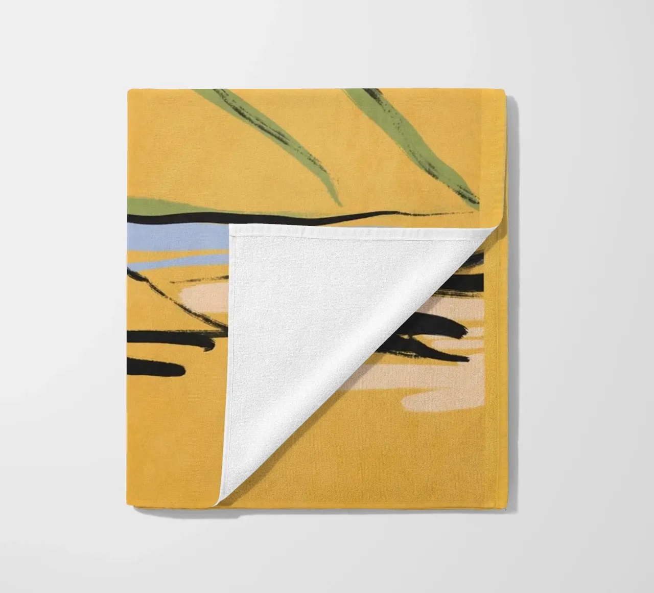 Landscape sketch art 6 beach towel by LeaDArt