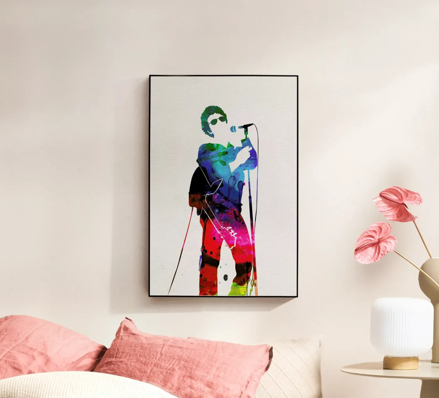 Lou Reed acryl van Naxart