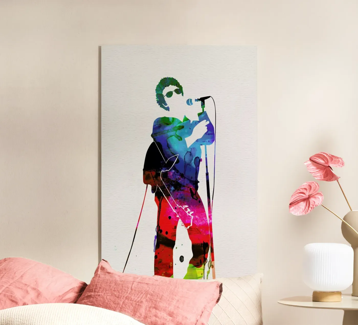 Lou Reed acryl van Naxart