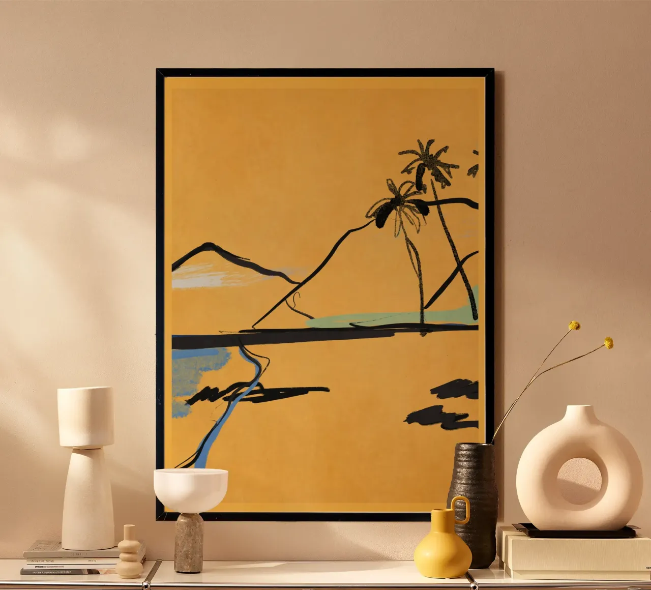 Croquis de paysage 7 poster de LeaDArt