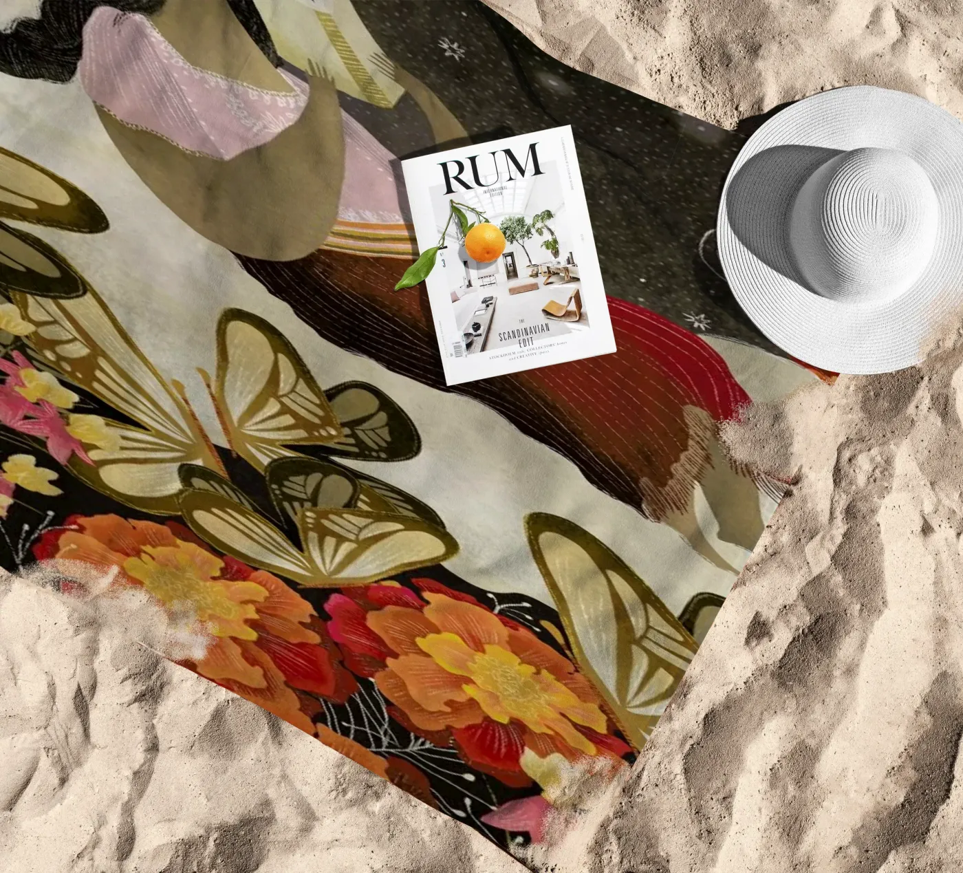 Peace beach towel by Amalia Restrepo