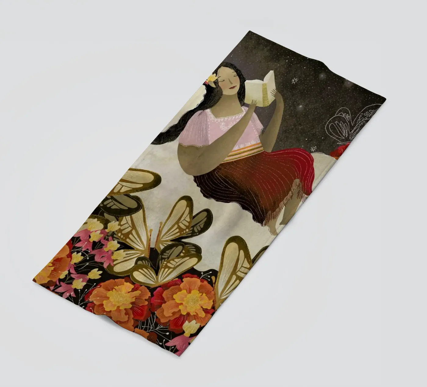 Peace beach towel by Amalia Restrepo