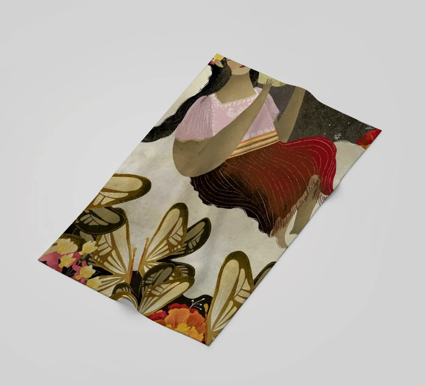 Peace beach towel by Amalia Restrepo