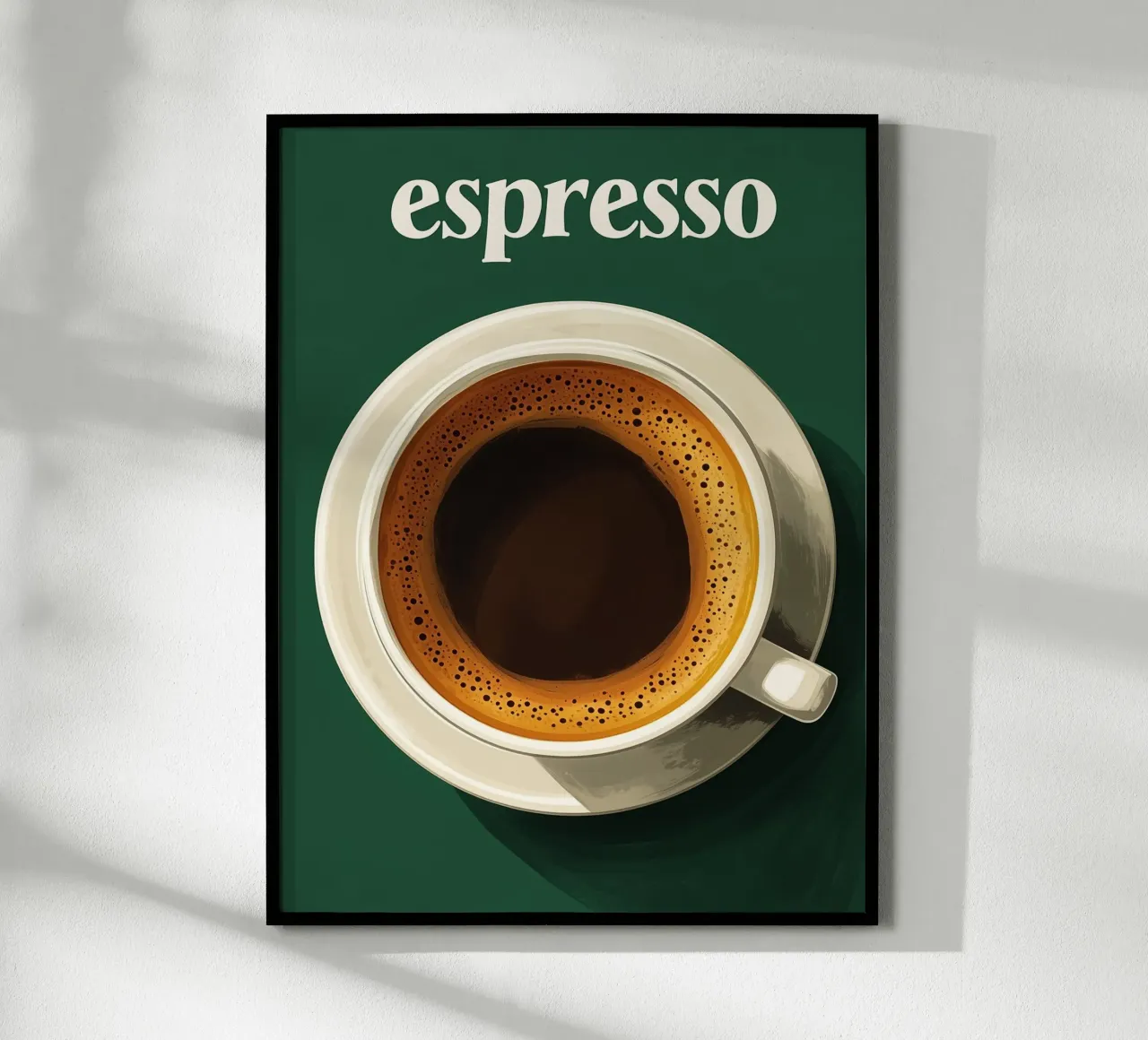 Illustrazione vintage di un espresso carta hahnemühle da Spice & Style