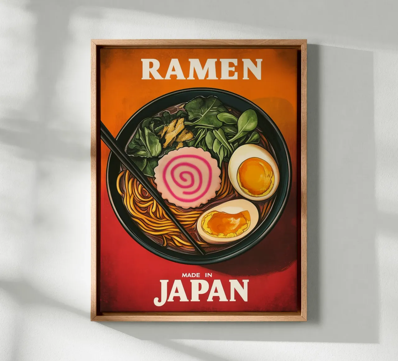 Ciotola di ramen giapponese tela con Cornice a cassetta da Spice & Style