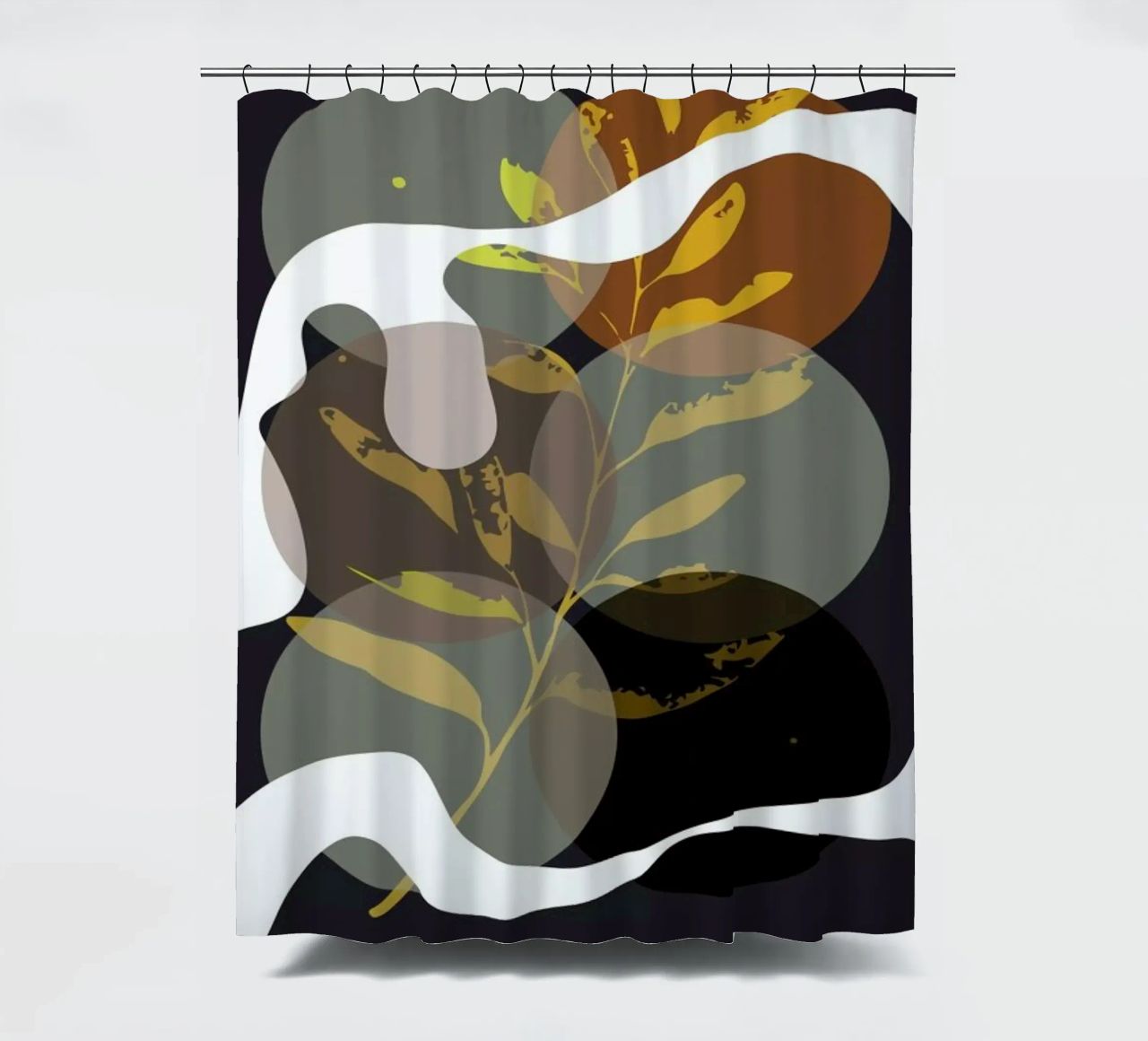 Waves in the Deep Duschvorhang von Nordic Creators