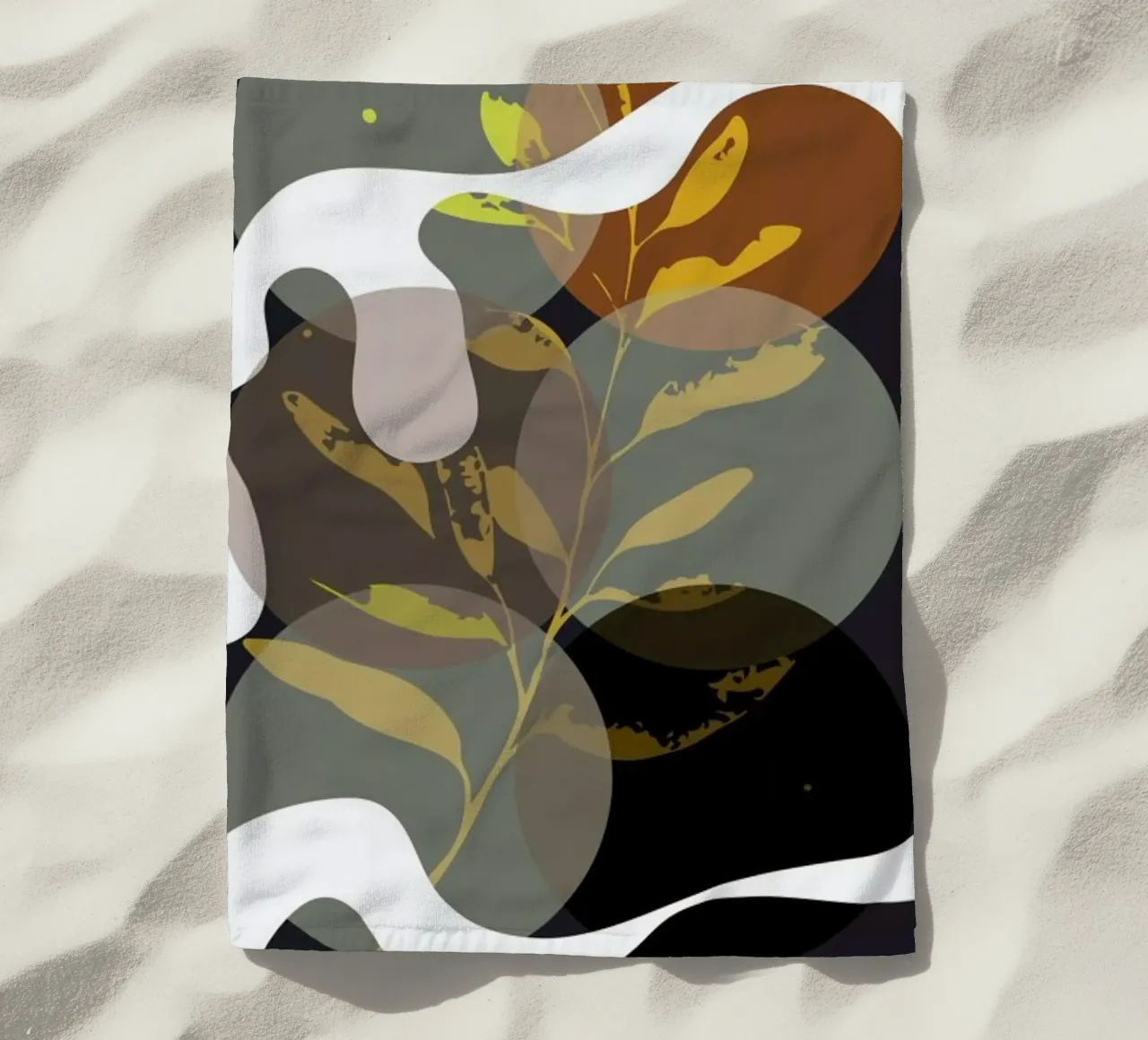 Waves in the Deep strandhanddoek van Nordic Creators