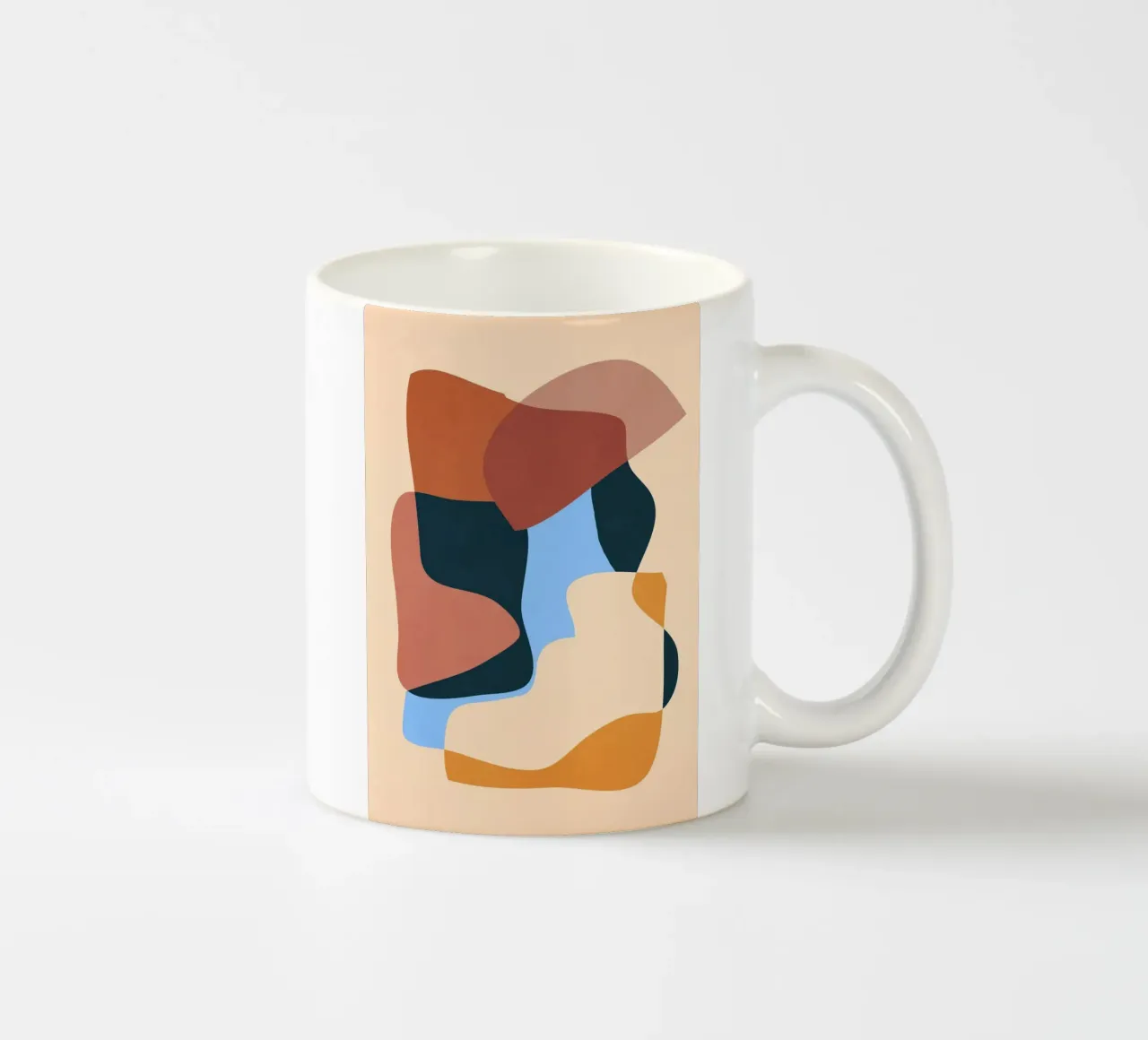 Minimalistisch Abstrakt 63 Keramik Tasse von LeaDArt