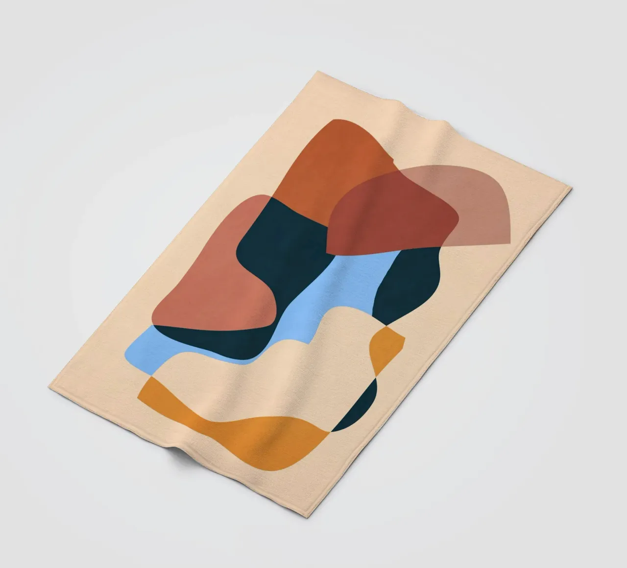 Astratto minimalista 63 coperta in pile da LeaDArt