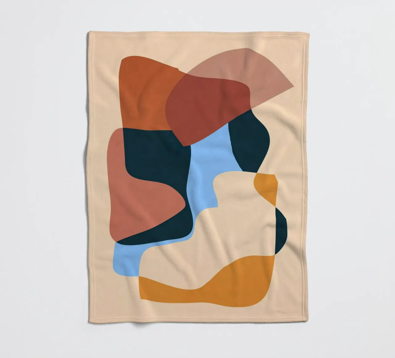 Astratto minimalista 63 coperta in pile da LeaDArt