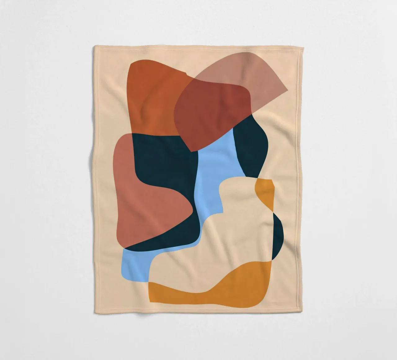 Astratto minimalista 63 coperta in pile da LeaDArt