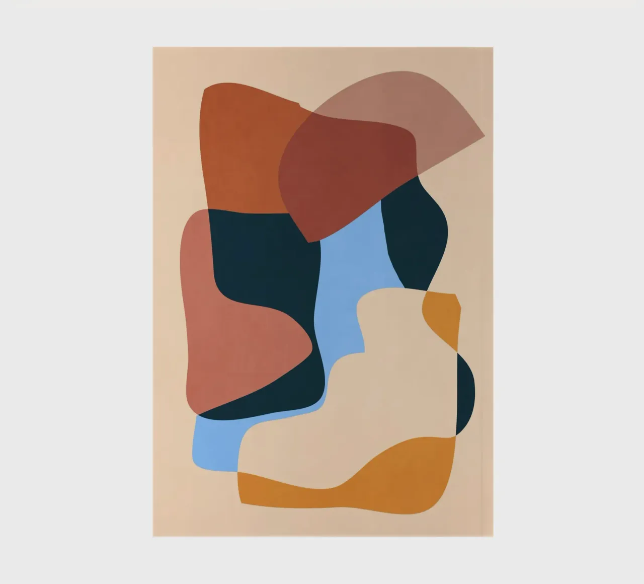 Minimalist Abstract 63 notebook by LeaDArt