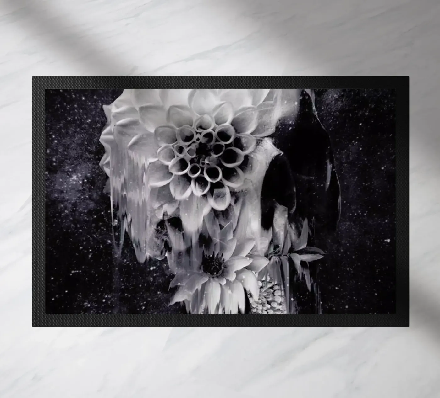 Decay Skull doormat by Ali Gulec