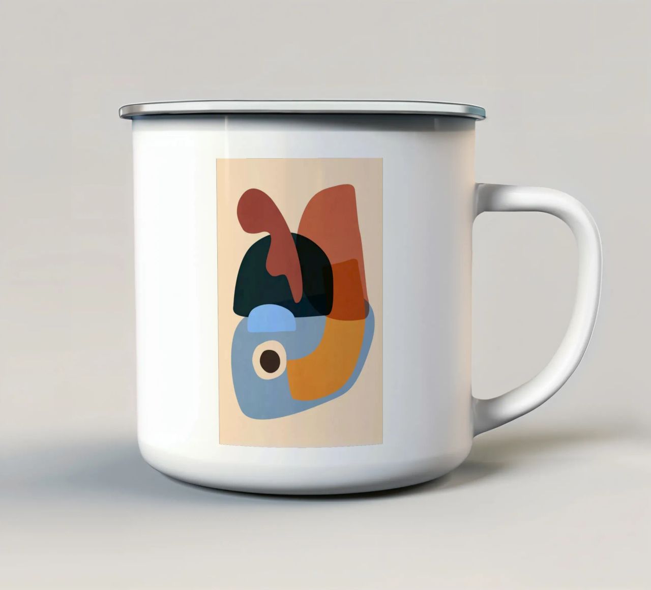 Astratto minimalista 64 tazza in smalto da LeaDArt