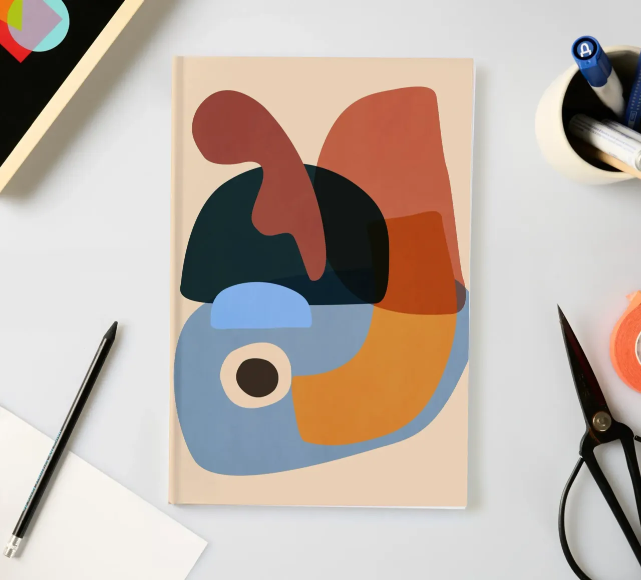 Minimalist Abstract 64 notebook by LeaDArt