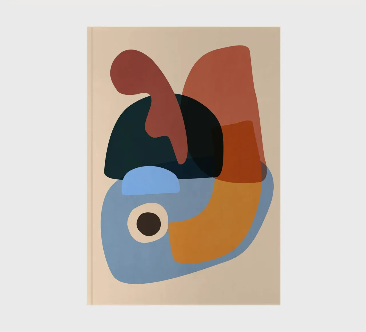 Minimalist Abstract 64 notebook by LeaDArt