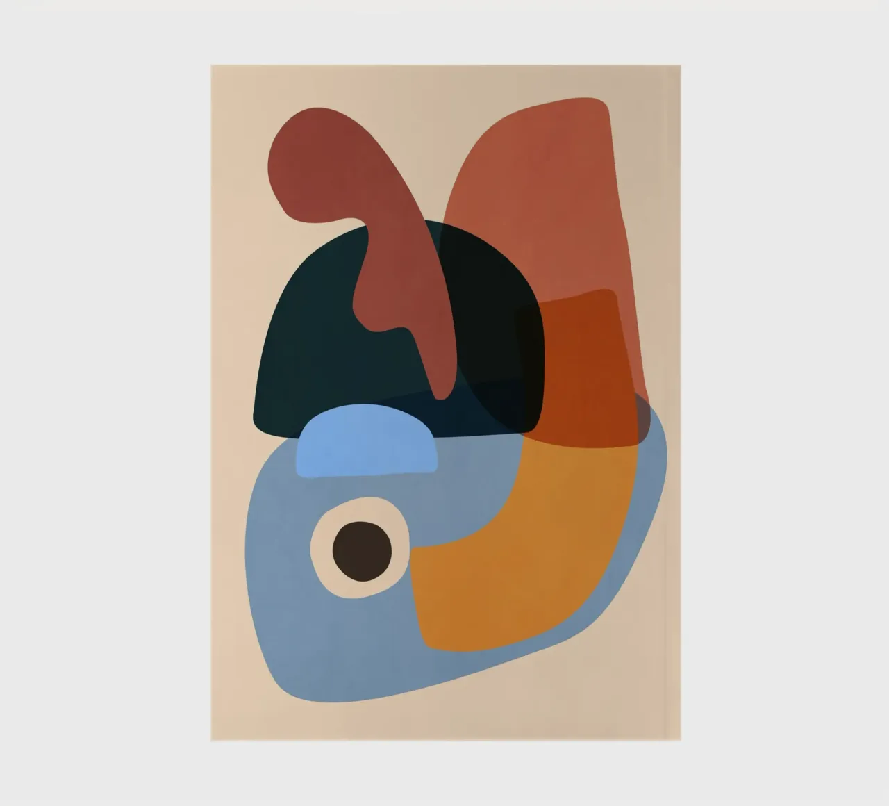 Minimalist Abstract 64 notebook by LeaDArt