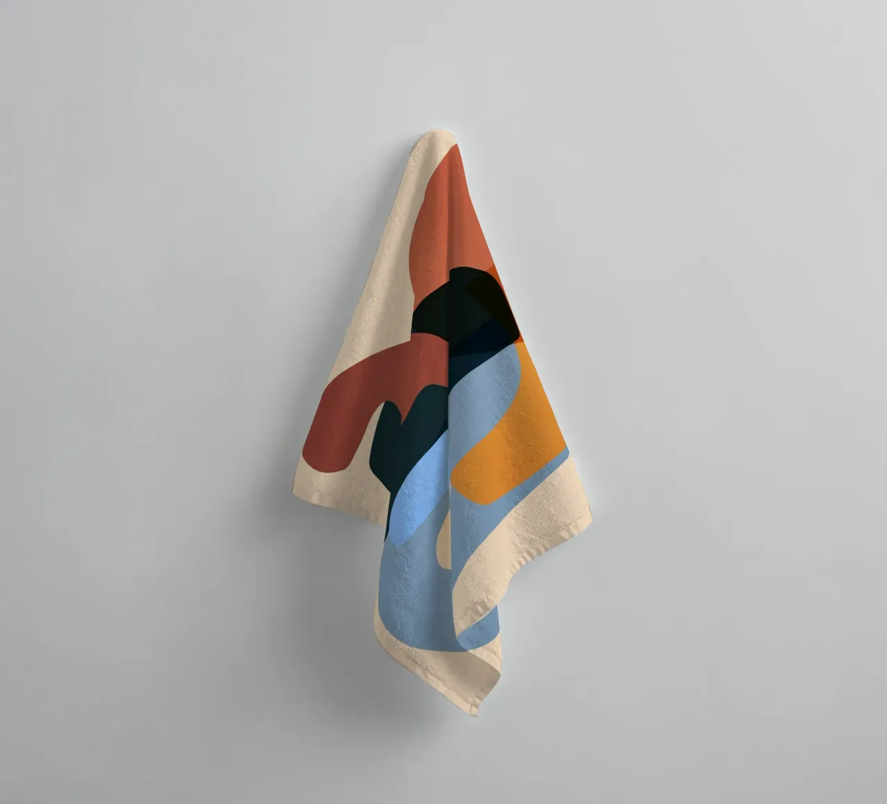 Minimalist Abstract 64 towel by LeaDArt