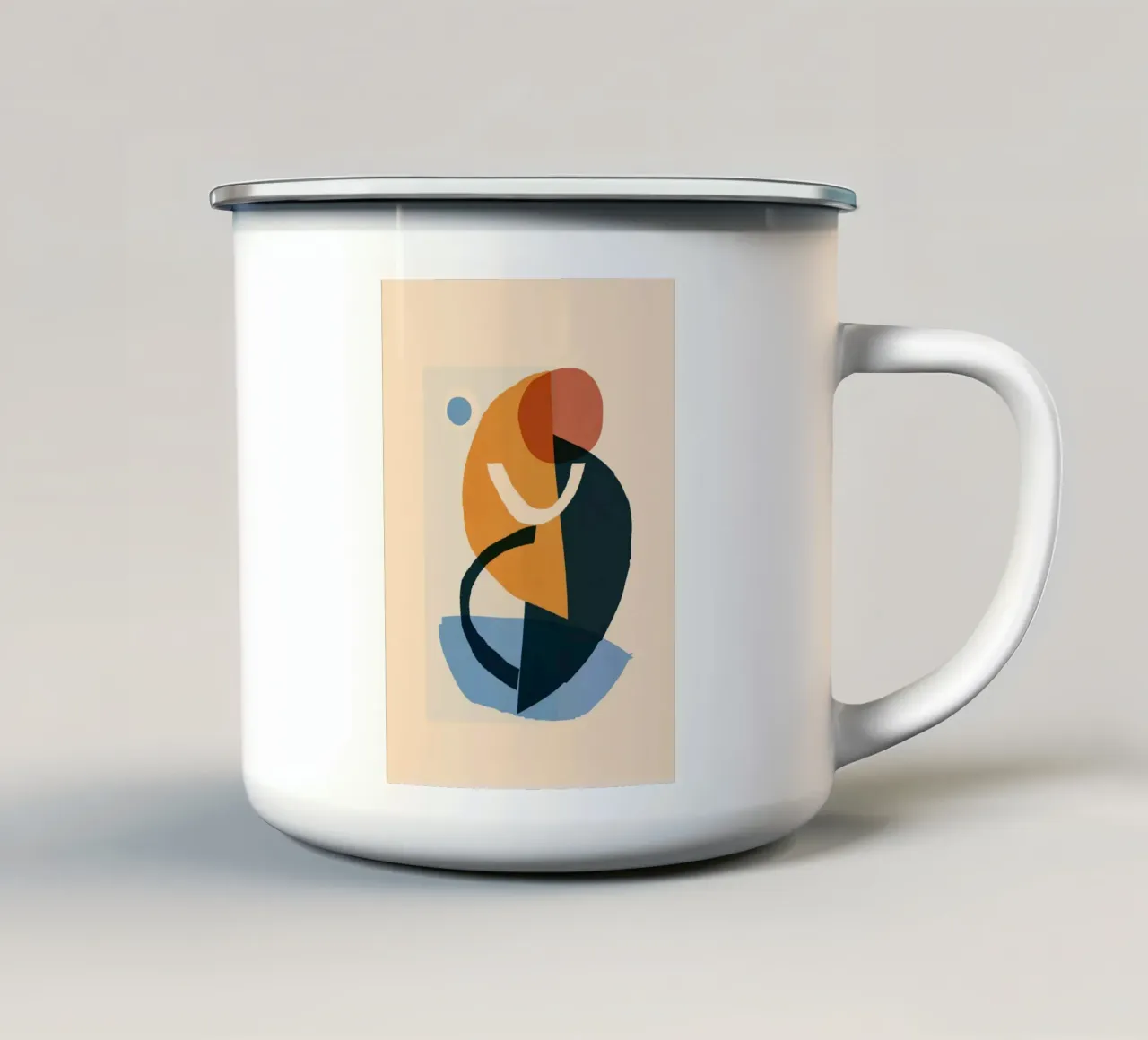 Astratto minimalista 65 tazza in smalto da LeaDArt