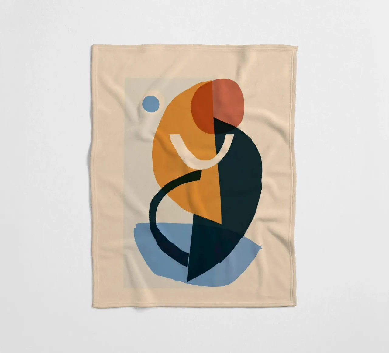 Astratto minimalista 65 coperta in pile da LeaDArt