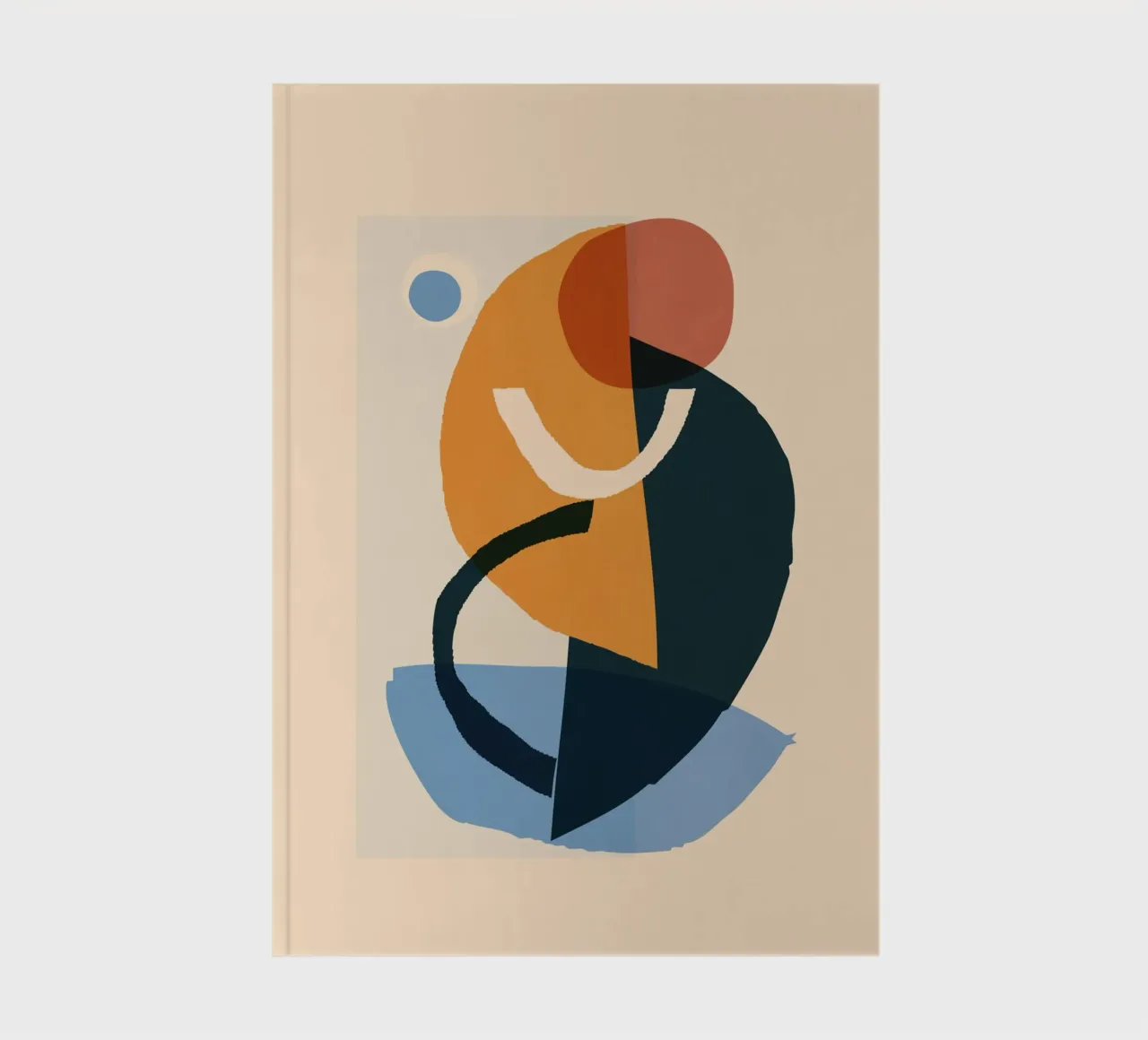 Minimalist Abstract 65 notebook by LeaDArt