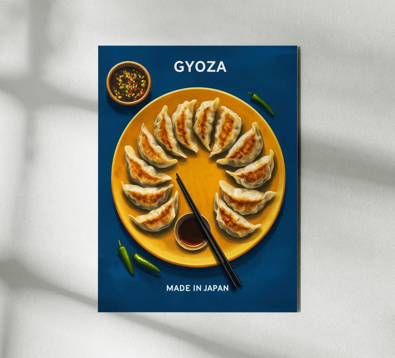 Gyoza in giapponese alluminio dibond da Spice & Style