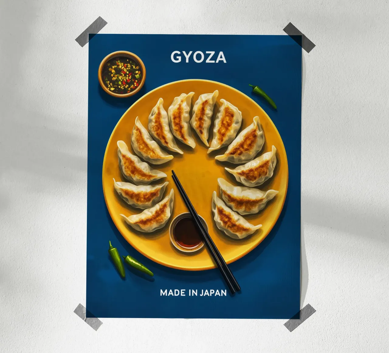 Gyoza in giapponese carta hahnemühle da Spice & Style