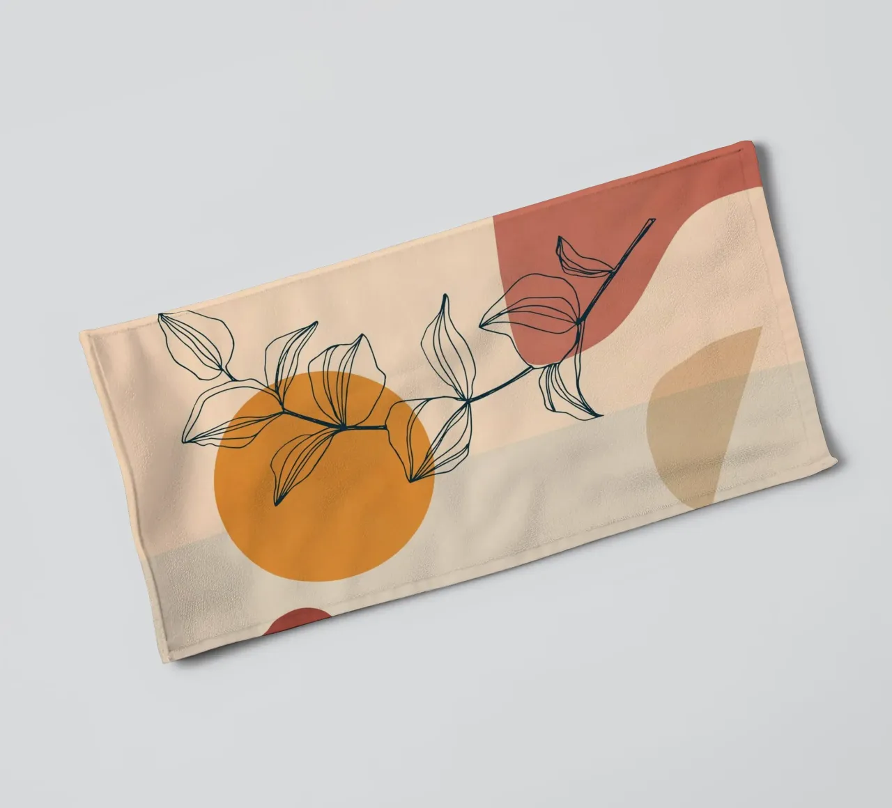Minimalist Abstract 67 towel by LeaDArt