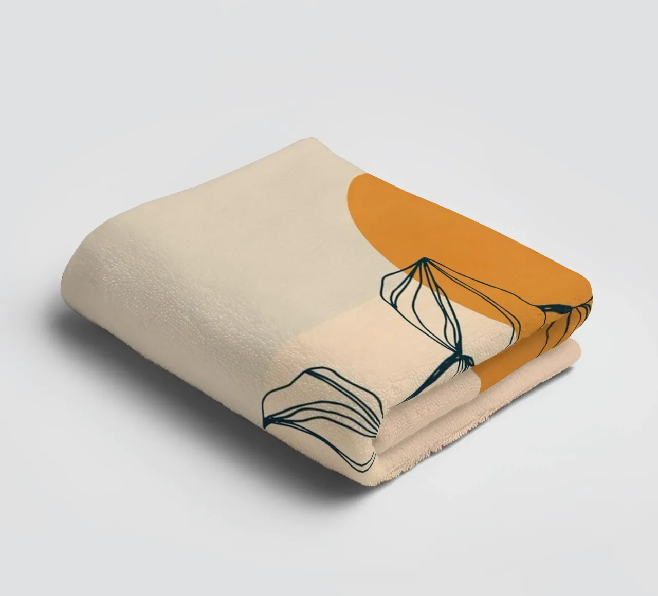 Minimalist Abstract 67 towel by LeaDArt