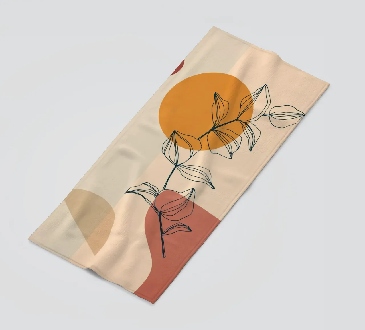 Minimaliste abstrait 67 serviette de plage de LeaDArt