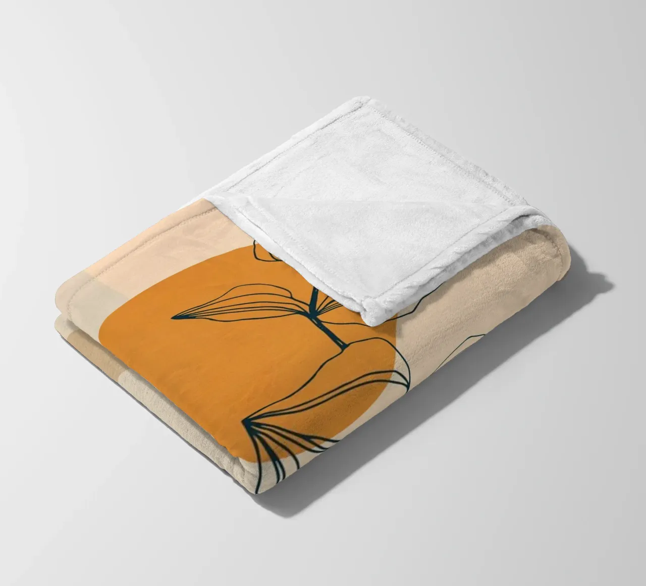 Minimalist Abstract 67 fleece blanket by LeaDArt