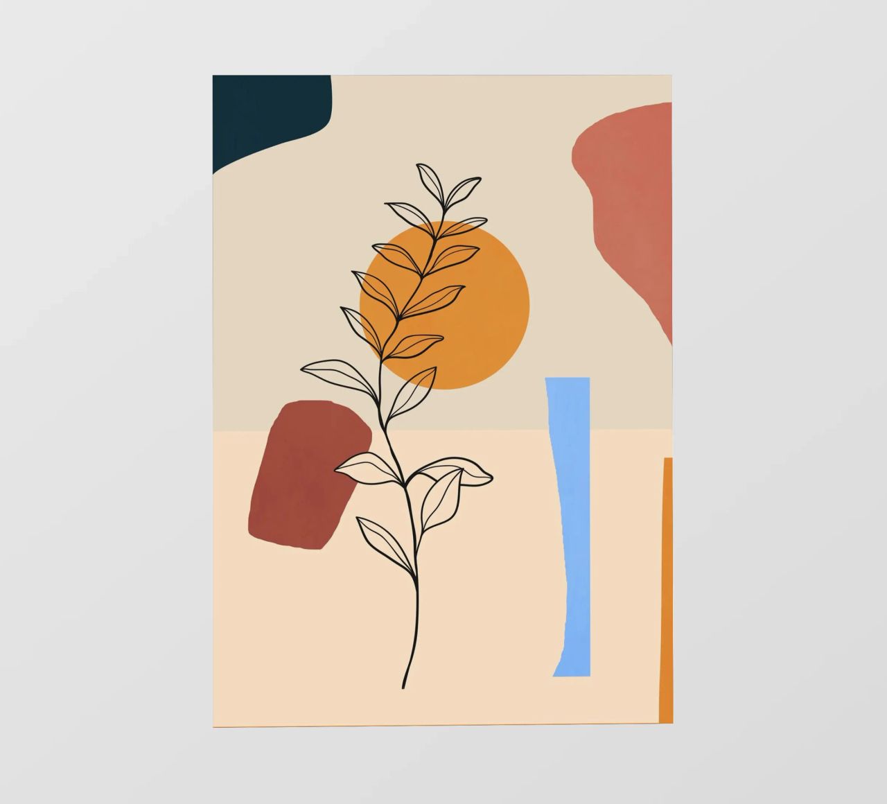 Astratto minimalista 66 telo in pvc da LeaDArt